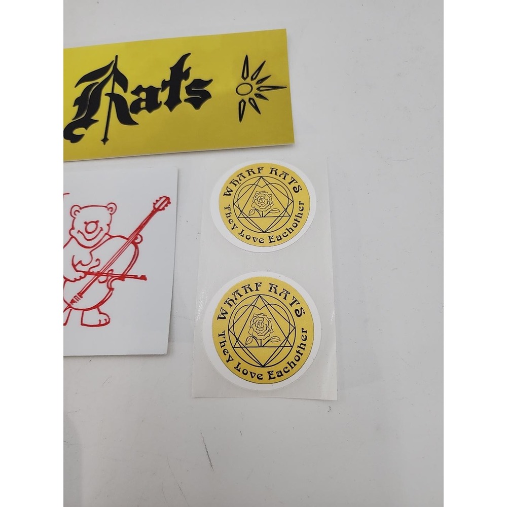 Wharf Rats Sticker Collection - 7 stickers Grateful Dead Phellowship Sober/Clean - Picture 3 of 6